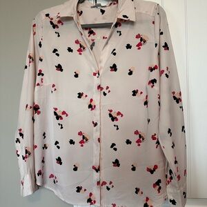 Floral Button-Up Blouse